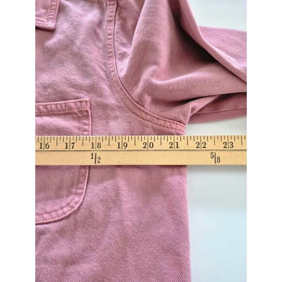 Old Navy Womens Shirt Shacket Jacket Sz S Oversized Boyfriend Pink Layering - Picture 6 of 8
